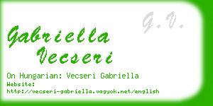 gabriella vecseri business card